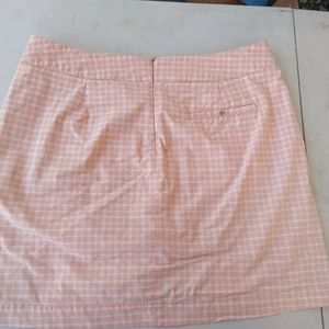 Golf Skort, Pink n White Plaid, size 10 Dockers